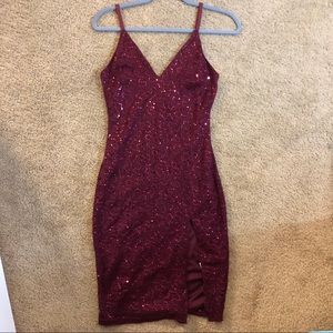 Red Sequin Dress